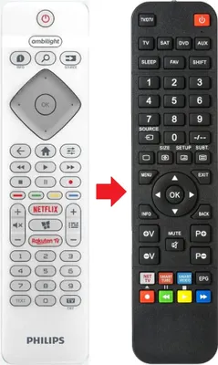 Produktbild von Fernbedienung geeignet für PHILIPS 55PUS6804
