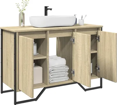 Obrázok produktu pre Maison Exclusive - Skrinka pod umývadlo Sonoma dub 91x35x60 cm drevený materiál