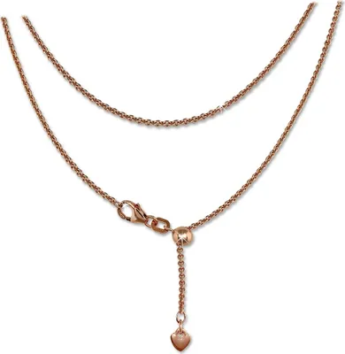Produktbild von SilberDream Collier 925 Silber vergoldet 45cm Herz Schmuck silber rose D2SDK22645E