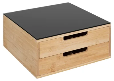 Produktbild von Kapselständer "blackbamboo" 2 schubladen beige - 5 five simply smart