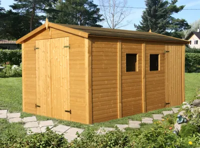 Produktbild von Alpholz Gerätehaus Dan 10,0 m² Gerätehaus aus Holz, Geräteschrank mit 16 mm Wandstärke Gartenhaus
