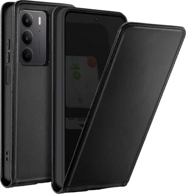 Obrázek produktu pro Avizar, Vertikální flipový kryt pro Realme C75, pouzdro na karty, černý