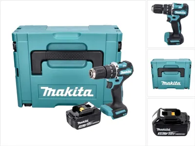 Obrázok produktu pre Akumulátorová príklepová vŕtačka Makita DHP 487 F1J 18 V 40 Nm bez kefiek + 1x akumulátor 3,0 Ah + Makpac - bez nabíjačky