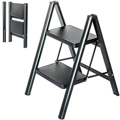 Immagine prodotto di Scala a due gradini pieghevole, dal design compatto