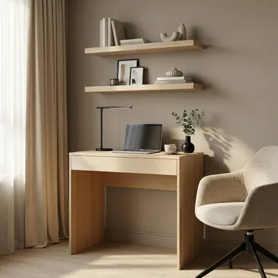Produktbild von Schreibtisch FORDE - Geräumig - Mit Schublade - Eiche Sonoma - Breite 75 cm, Höhe 75 cm, Tiefe 50 cm