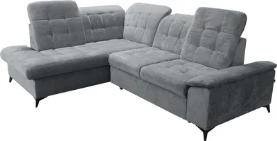 Produktbild von Robin Inspire Ecksofa Mit Schlaffunktion Bettkasten L Form Sofa Eckcouch Schlafcouch Freistehend Verstellbare Sitztiefe Rückenhöhe Neo 268 x 210 x 90 cm Links Dunkelgrau