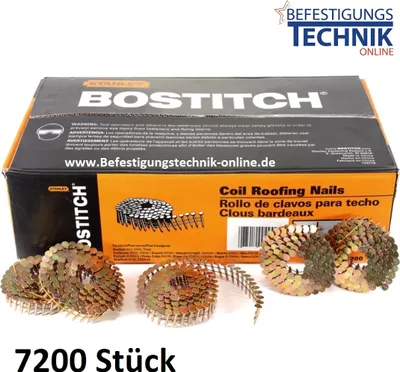 Produktbild von Bostitch Dachpappnägel 3,1x38mm Glatt verzinkt für Dachpappnagler Prebena Makita AN454 DeWalt
