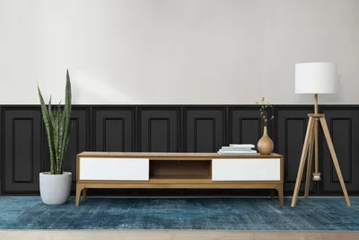 Produktbild von deccart Dekorativ 3D Wandpaneele Polystyrol Schwarz, 40 Stück für 20 m², je 100x50 cm, 3 mm, für Wohnzimmer & Schlafzimmer, Kein Malen erforderlich