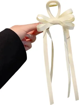 Produktbild von Haarspange Bow - Elegante weiße Haaraccessoires KP36498