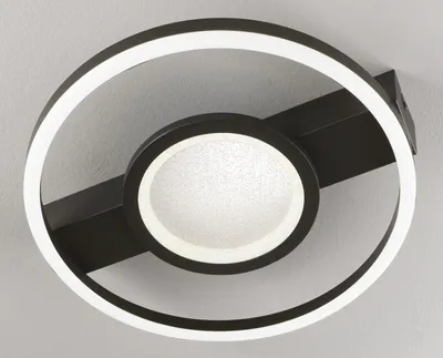 Produktbild von casa NOVA Deckenleuchte FAY DH 37x5 cm schwarz Deckenlampe