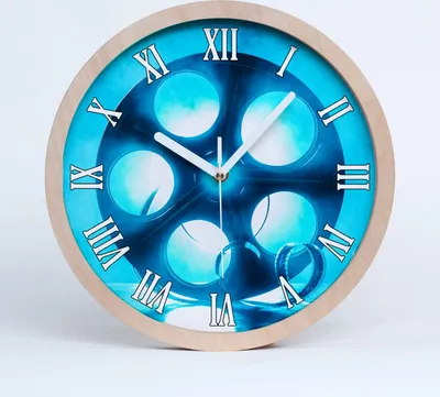 Produktbild von Holzuhr 20fi cm wanduhr - weiße Spitzen - rolkailmu