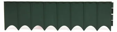Immagine prodotto di Recinzione da giardino - Recinzione in plastica - Verde - 595 x 16 cm - 10 elementi