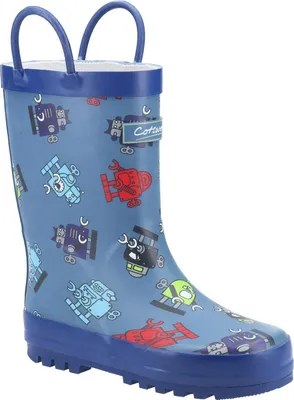 Produktbild von Cotswold - Kinder Gummistiefel "Puddle", Roboter FS8528 (29 EU) (Blau)