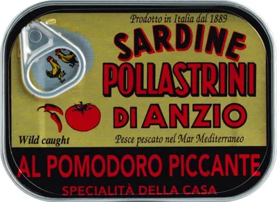 Produktbild von Pollastrini Sardinen in scharfer Tomatensoße