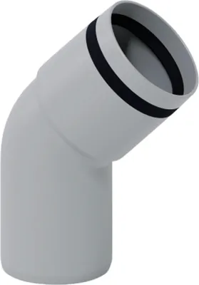Produktbild von Poloplast POLO-KAL 3S, Bogen, DN 50/45°, 1 Stk.