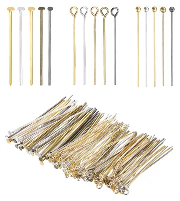 Schmuckstecknadeln-Set 600 Stück, 3 Stile, 3 cm, DIY