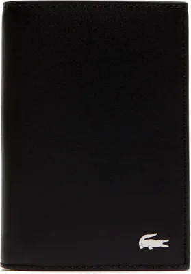 Image de LACOSTE Cuir porte-monnaie FG Vertical Wallet Black noir