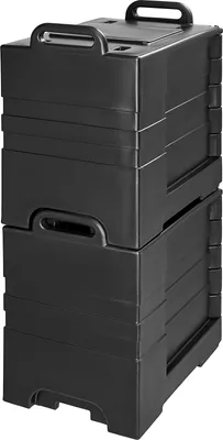 Immagine prodotto di SucceBuy Contenitore isolato per alimenti, impilabile, 81 Qt x 2 contenitori per stoviglie da ristorazione