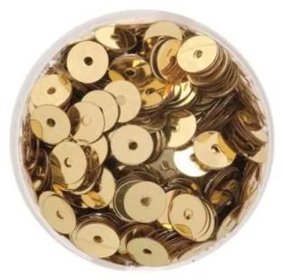 Produktbild von Glorex Paillettenscheiben 6 mm 7 g, goldfarben
