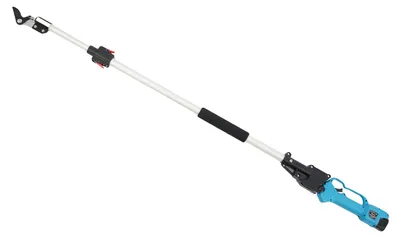Obrázek produktu pro Elektrické nůžky, bezkartáčový motor, teleskopické provedení, modré, dvě baterie