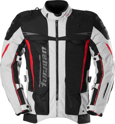 Image de Furygan JACKETS MONTROC Black-Pearl-Red