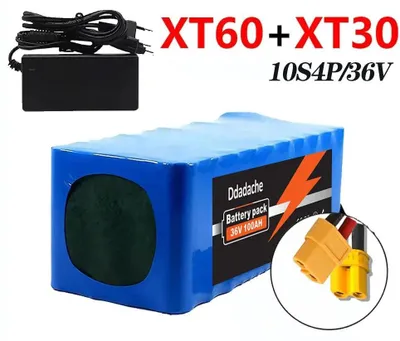Produktbild von 36V 100Ah Lithium-Ionen Akkupack - 10S4P E-Bike/E-Scooter Akku - Integriertes BMS - XT60 & XT30 Stecker - Ladegerät enthalten