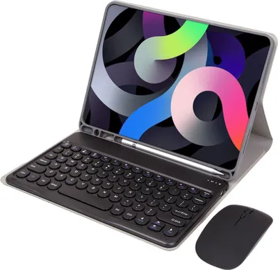 Immagine prodotto di INF Custodia Tastiera Bluetooth Nera + Mouse per Samsung Galaxy Tab A9 8.7