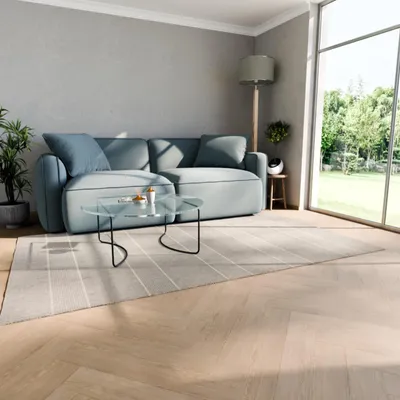 Produktbild von HAGO24 Klebevinylboden 2,23m² Eiche Natur Braun Bodenbelag Laminat Holzmusterung 2mm Dicke Wasserresistent PVC 16 Planken Feuchtraumgeeignet