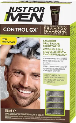 Obrázek produktu pro Pánský šampon na vlasy Just for men Control GX, 118 ml