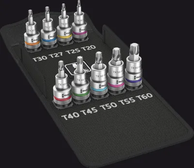 Produktbild von Wera - 8767 C TORX® HF 1 Zyklop Bitnuss-Satz TORX®, mit Haltefunktion, 9-teilig; 5004202001