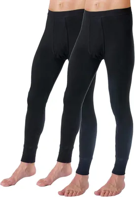 Productafbeelding van Lange onderbroek heren - 2 stuks - biologisch katoen - long johns