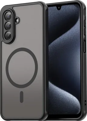 Obrázok produktu pre Puzdro MagSafe pre Samsung Galaxy A17/A26 - Zadný kryt Phonesta AirFrost Polopriehľadné - Matná čierna