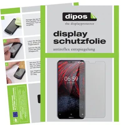 Produktbild von 6x Schutzfolie für Nokia 6.1 Plus matt Displayschutzfolie Folie Display Schutz