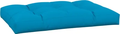Image de vidaXL Coussin de palette bleu 120x80x12 cm Tissu