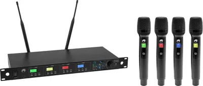 Produktbild von OMNITRONIC UHF-604 4-Kanal Funkmikrofon-System 823-832/863-865 MHz