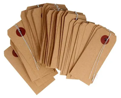 Productafbeelding van Hanger cadeaulabel - Kraft - 50 stuks