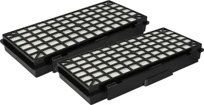 Produktbild von vhbw 2x Staubsaugerfilter kompatibel mit Siemens Q5.0, Q8.0 Silence Power, IQ700, Q5 Extreme Silence Power, Q8 Staubsauger - HEPA-Filter Schwarz Weiß