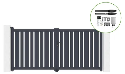 Produktbild von Elektrisches Flügeltor 3x1,4m VEYMONT + HICKER B200 Motorisierung