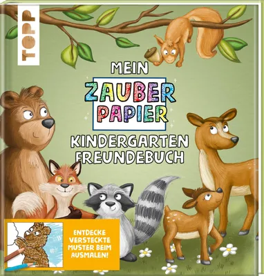 Obrázok produktu pre Mein Zauberpapier Kindergarten Freundebuch Wilde Waldtiere