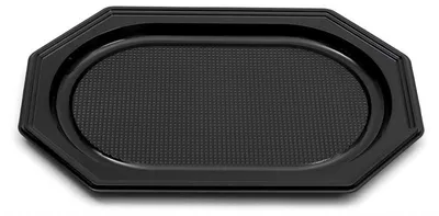 Produktbild von 10 Catering- Trays schwarz, 450 x 300 x 25 mm, 1166, B