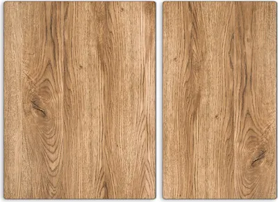 Produktbild von Glas-Herdabdeckplatten Glaskeramikkochfeld-Abdeckung Spritzschutz Glas 70x52 Holz Motive