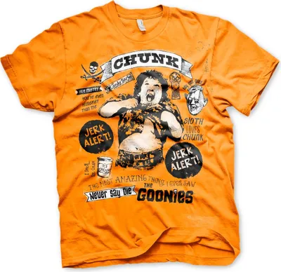 Produktbild von Goonies - Chunk Jerk Alert T-Shirt - Large - Orange