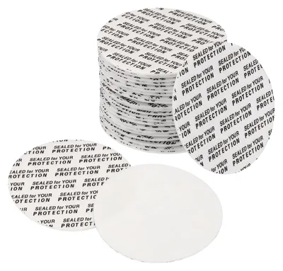 Schaumdeckeleinlagen 45 mm, 500 Stück, selbstklebend, weiß