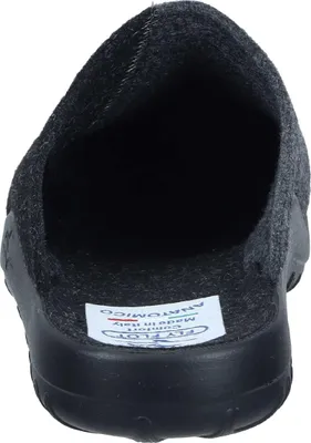 Produktbild von Fly Flot Herren Hausschuh bequem Colorblock mit Filz aus recyceltem PET 220091, Größe:47 EU, Farbe:Schwarz
