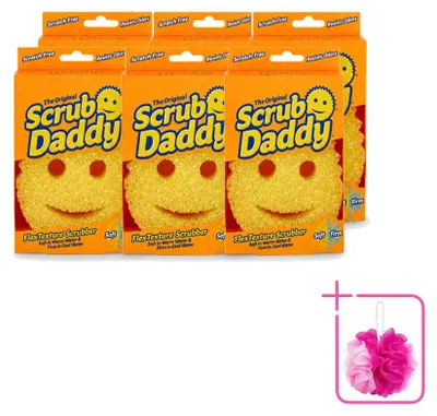 Produktbild von 6 x Scrub Daddy Reinigungsschwamm - Texturändernd - Sparpackung - 6 Stücke
