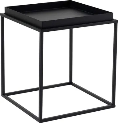 Image de CALICOSY - Bout de canapé carré avec plateau à rebords H52 cm - SKYE