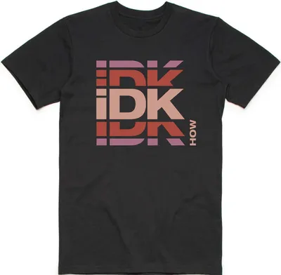 Produktbild von iDKHOW - T-Shirt für Herren/Damen Uni RO6943 (L) (Schwarz)