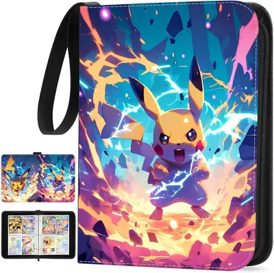 Produktbild von Pokémon Sammelalbum, Sammelkarten Album 4 Tasche, 50 Seiten 400 Karten, Kompatibel Diverse Karten