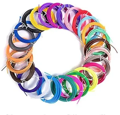 Image de Filament PLA 3D, 10 couleurs, 1,75 mm, 5 mètres par couleur