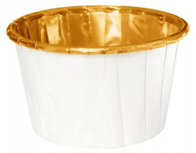 Produktbild von PartyPal Muffinformen weiß-golden 20 Stück